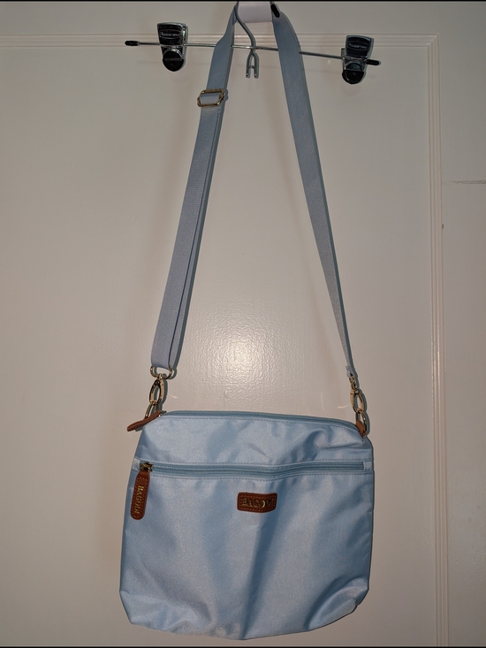 Bagodi Handbags - Bagodi Light Blue Crossbody Shoulder Bag with Adjustable Strap